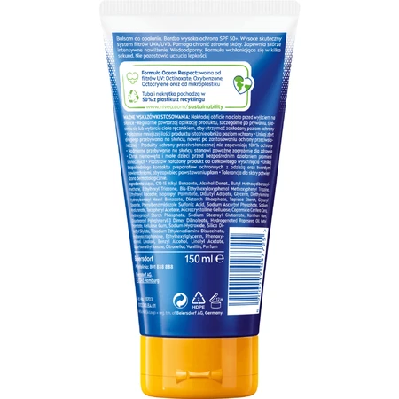 Nivea Sun Invisible Finish, Зволожуючий сонцезахисний лосьйон, SPF 50+, 150 мл: ціни та характеристики