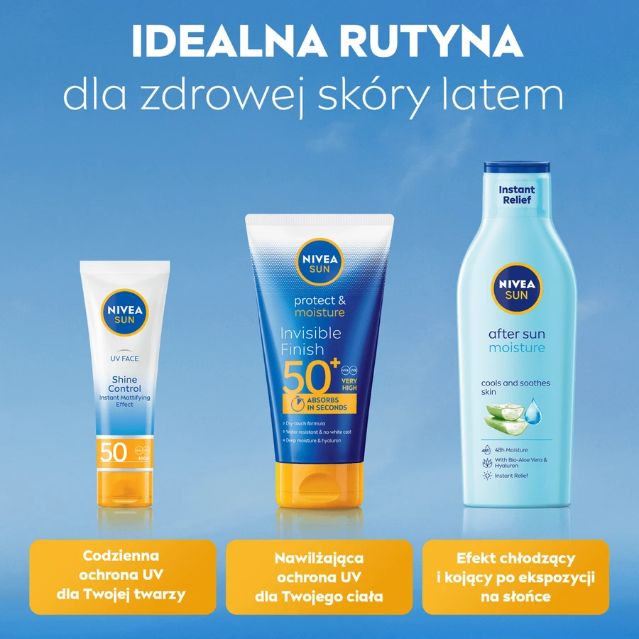 Nivea Sun Invisible Finish, Зволожуючий сонцезахисний лосьйон, SPF 50+, 150 мл: ціни та характеристики