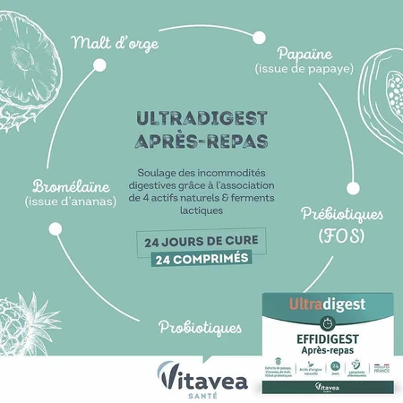 Vitavea Santé Ефрідіжест після їжі 24 шипучі таблетки: ціни та характеристики