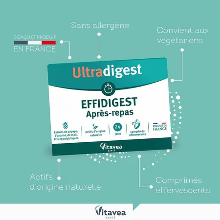 Vitavea Santé Ефрідіжест після їжі 24 шипучі таблетки: ціни та характеристики