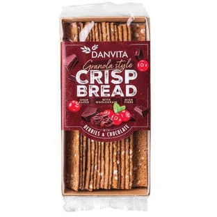 Хрустящие хлебцы с ягодами и шоколадом, 130 г, Danvita