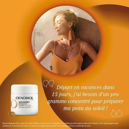 Oenobiol Sun Expert Прискорена підготовка до засмаги 15-денна програма 2х15 капсул: ціни та характеристики