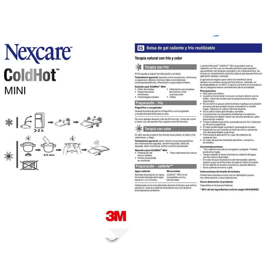 Компрес 3M Nexcare ColdHot Therapy Pack Mini багаторазовий, гелевий, 11 см х 12 см: ціни та характеристики
