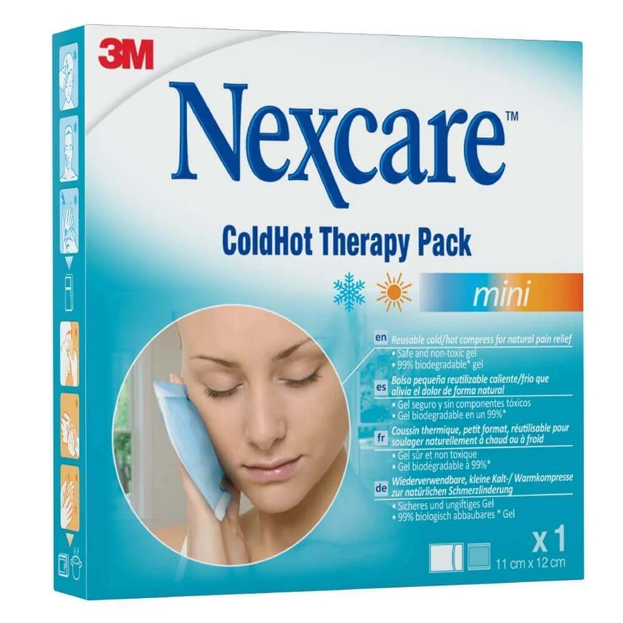 Компрес 3M Nexcare ColdHot Therapy Pack Mini багаторазовий, гелевий, 11 см х 12 см: ціни та характеристики