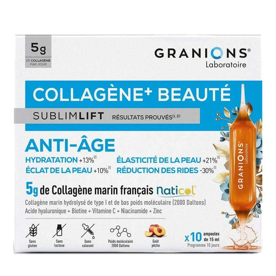 Granions SublimLift Collagen+ Anti-Ageing Beauty 10 ампул 15 мл: цены и характеристики