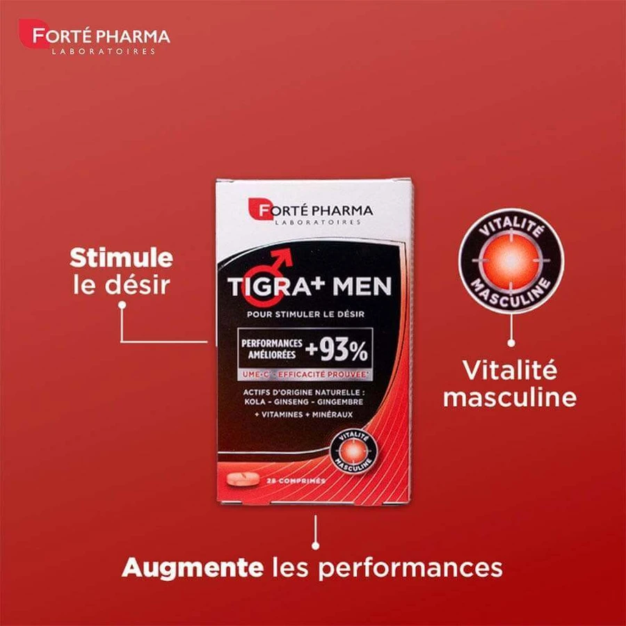 Forté Pharma Tigra+ Men Чоловічий життєвий тонус 28 таблеток: ціни та характеристики