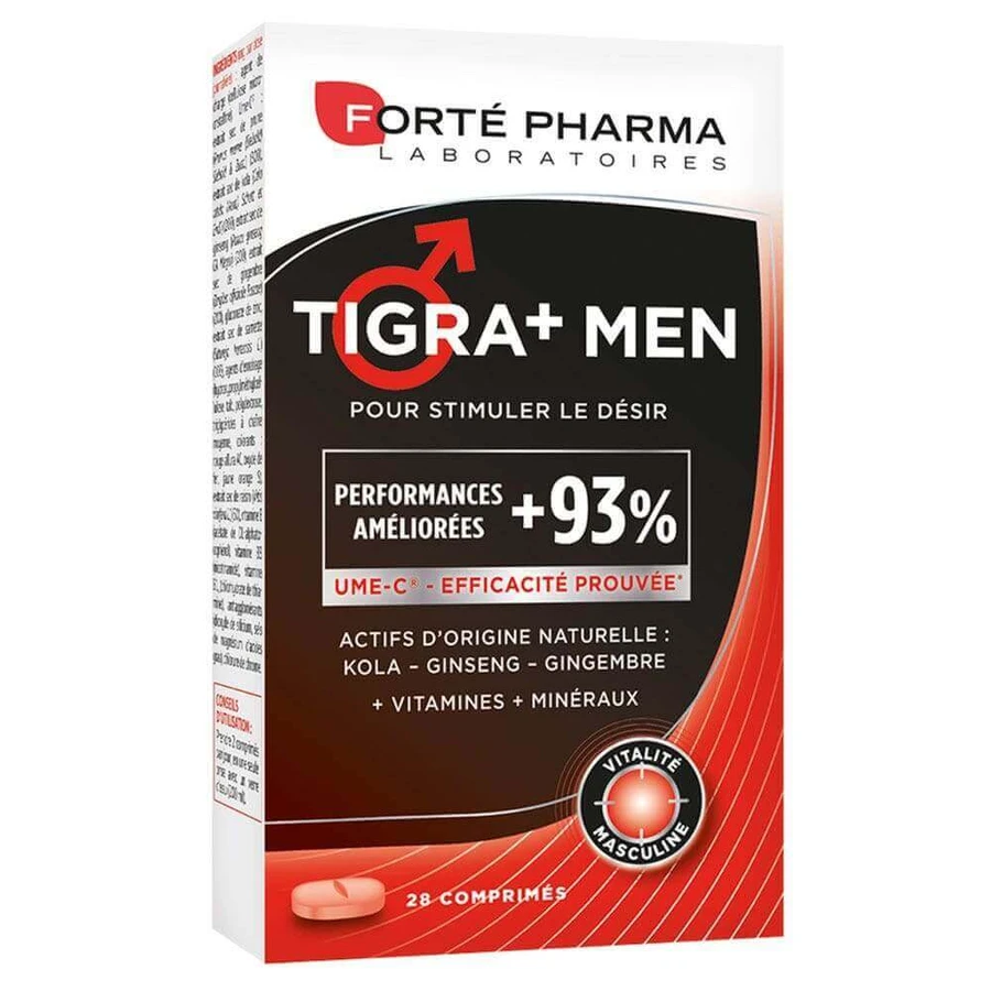 Forté Pharma Tigra+ Men Чоловічий життєвий тонус 28 таблеток: ціни та характеристики