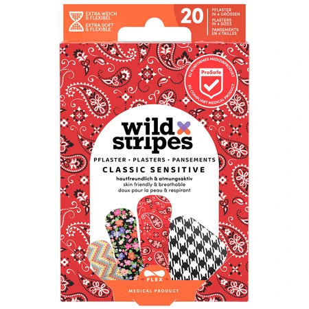 Wild Stripes Classic Sensitive, пластыри, Fashion, 20 шт.: цены и характеристики