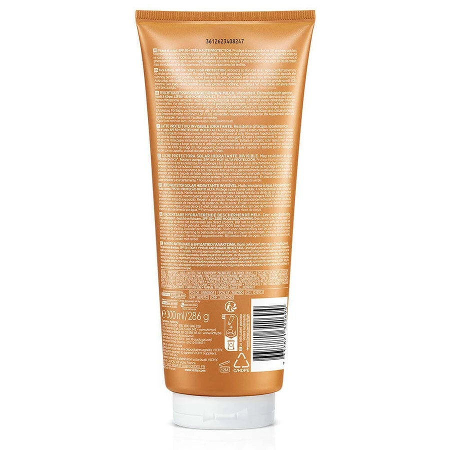 Невидимий зволожуючий захисний лосьйон Vichy Capital Soleil SPF50+ 300 мл: ціни та характеристики