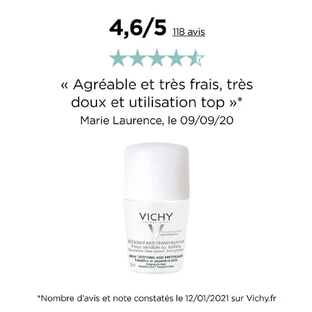 Vichy Дезодорант роликовый антиперспирант 48 часов для чувствительной или депилированной кожи 2х50 мл