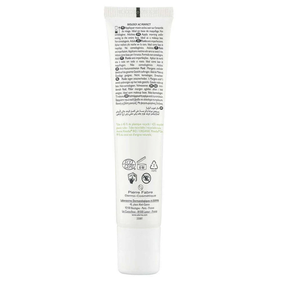 A-Derma Biology AC Anti-Imperfection Fluid 40ml: цены и характеристики