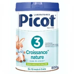 Picot 3 Натуральне сухе молоко для росту від 10 місяців до 3 років 800 г: ціни та характеристики