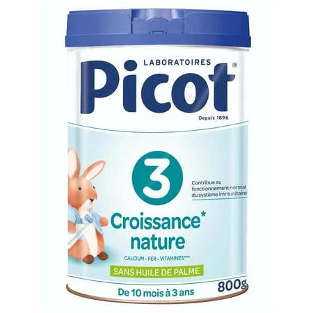 Picot 3 Натуральне сухе молоко для росту від 10 місяців до 3 років 800 г: ціни та характеристики