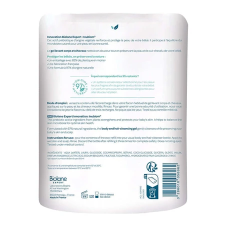 Biolane Expert Refill Eco Baby Wash Гель для тела и волос 500 мл: цены и характеристики