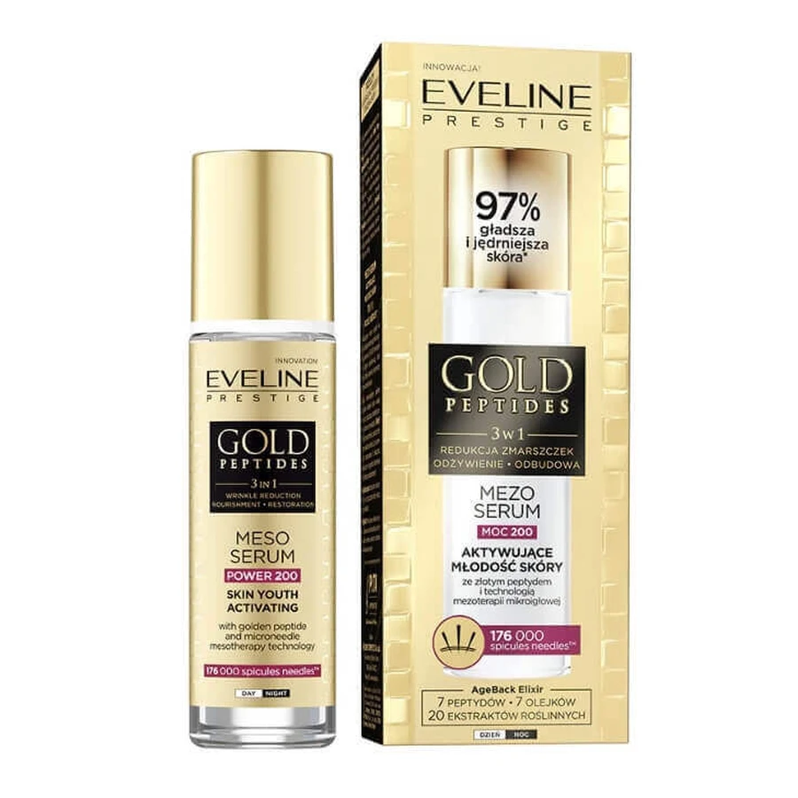 Золоті пептиди Eveline Cosmetics Мезосироватка для активації молодості шкіри, 30 мл: ціни та характеристики
