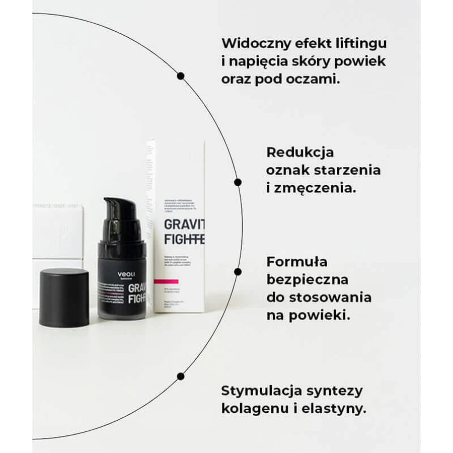 Veoli Botanica Gravity Fighter, Підтягуюча та омолоджуюча сироватка для шкіри навколо очей, 15 мл: ціни та характеристики