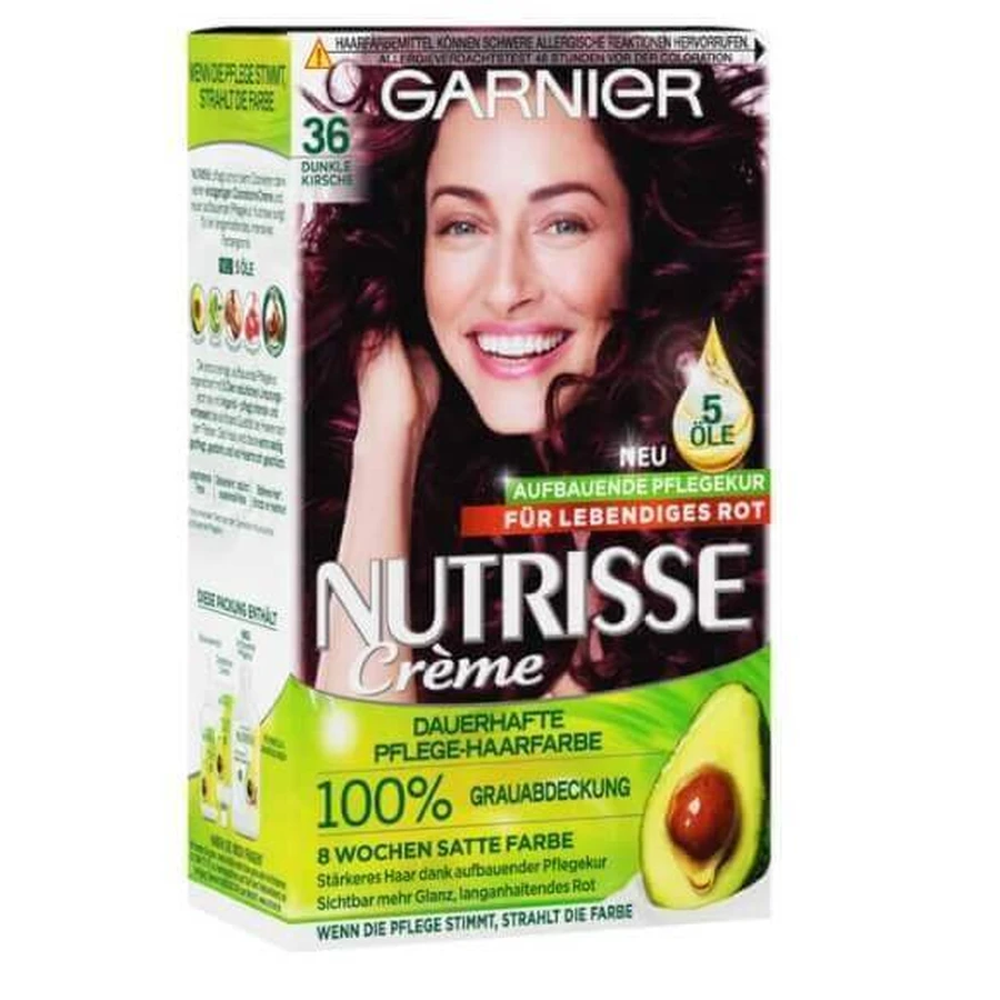 Garnier Nutrisse, 36 Dunkle Kirsche, Vopsea de păr: ціни та характеристики