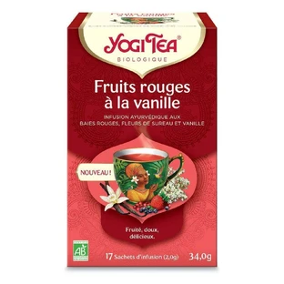 Чай Yogi Red Fruit з ваніллю Fruité, doux, délicieux 17 пакетиків