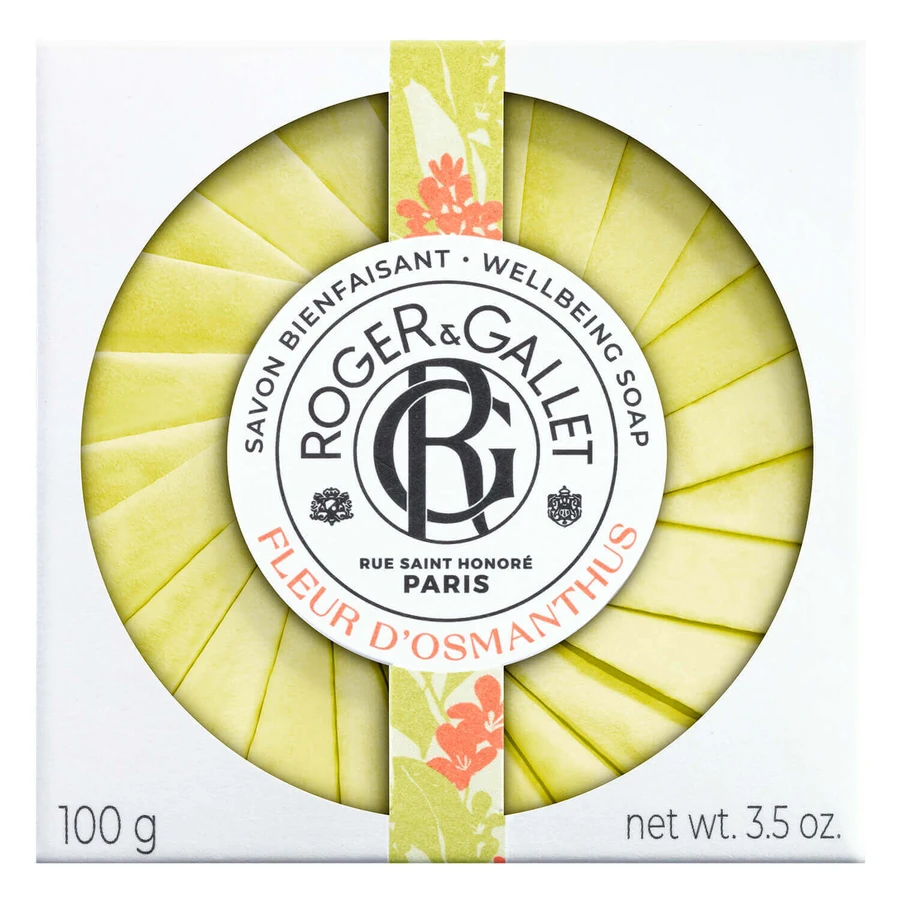 Roger & Gallet Fleur d'Osmanthus, кускове мило, 100 г + безкоштовна мильниця: ціни та характеристики