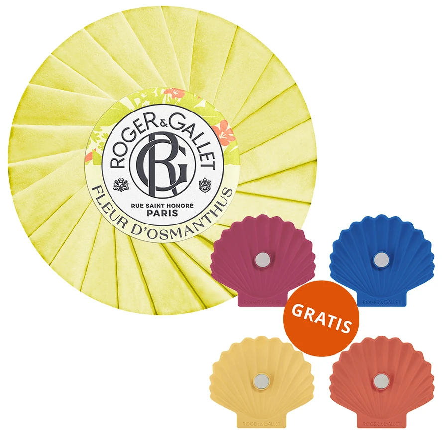 Roger & Gallet Fleur d'Osmanthus, кускове мило, 100 г + безкоштовна мильниця: ціни та характеристики