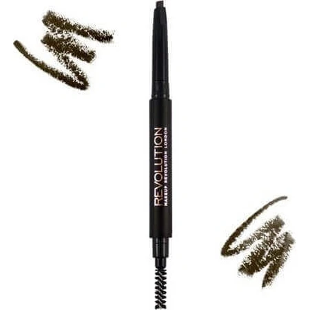 Revolution Duo Medium Brown Карандаш для бровей 1×1 шт.: цены и характеристики