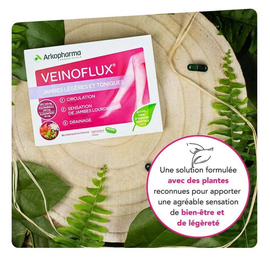 Arkopharma Veinoflux Light and Tonic Legs 60 Capsules: цены и характеристики