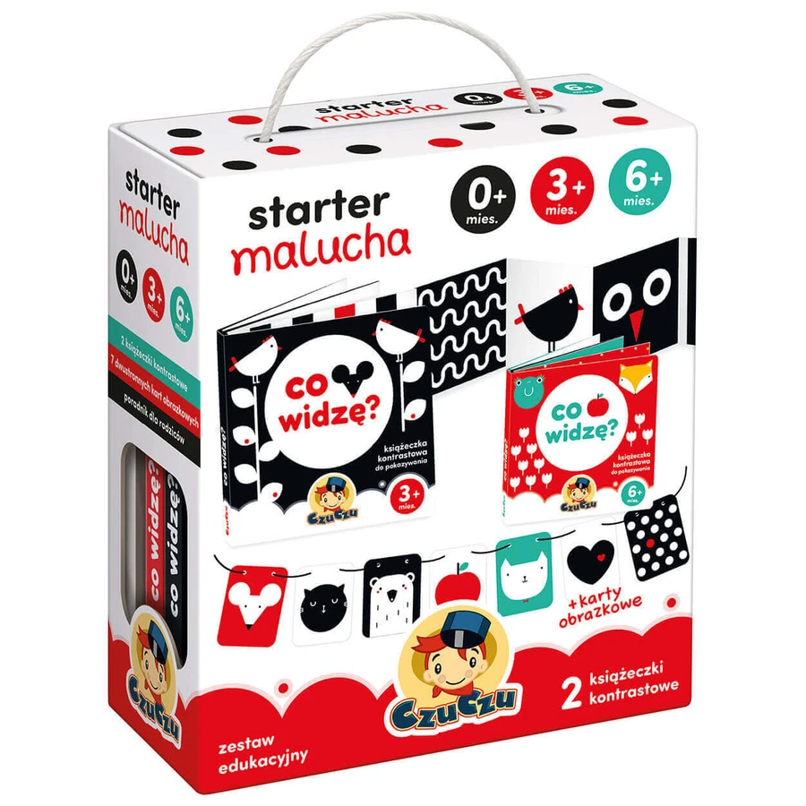 CzuCzu Toddler Starter What I See, 2 контрастні книжки для дітей, 0-6 місяців: ціни та характеристики