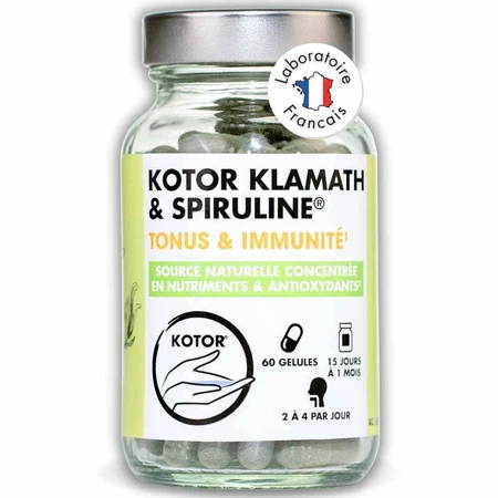 Kotor Pharma Кламат та Спіруліна тонус та імунітет 60 капсул: ціни та характеристики