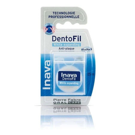 Inava Dentofil Fil Dentaire White проти зубного нальоту розширювальна стрічка 25м: ціни та характеристики