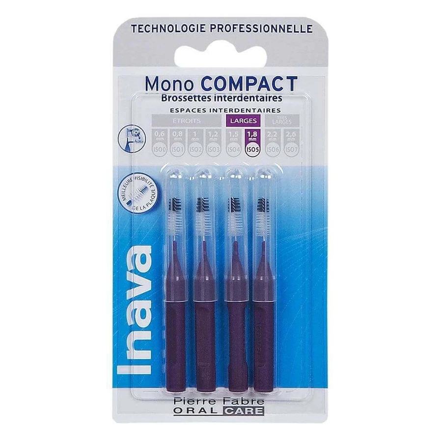 Міжзубні щітки Inava 1,8 мм Violetta X4 Mono Compact: ціни та характеристики