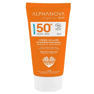 Alphanova Organic Sun Солнцезащитный крем для лица Spf50+ водостойкий Monoi Perfume 50 мл