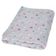 BabyMatex, Одеяло из микрофибры Milly, 75 см x 100 см, серое с разноцветными точками