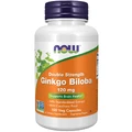 Now Foods Double Strength Ginkgo Biloba 120 мг, гінкго білоба, 100 веганських капсул