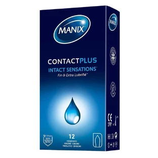 Презервативы Manix Contact Plus с тонкой и экстра смазкой x12