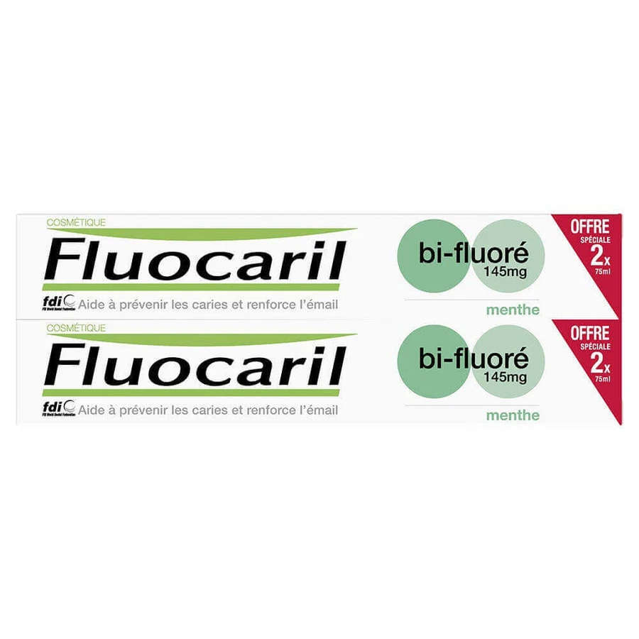 Зубная паста Fluocaril Би-фторид мята 2х75 мл: цены и характеристики