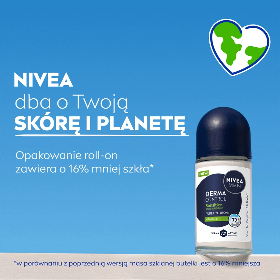 Nivea Men Derma Control Sensitive, антиперспирант, ролл-он, 50 мл: цены и характеристики