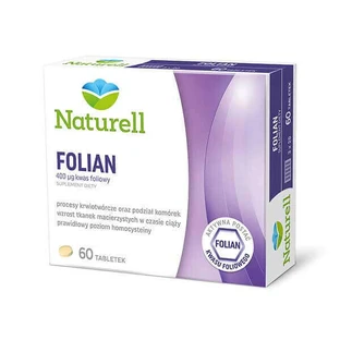 Pachet Naturell Фолат, фолиевая кислота 400 мкг, 2 x 60 компонентов