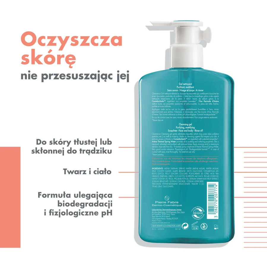 Набор Avene Cleanance, постлекарственный успокаивающий крем, 40 мл + очищающий гель для лица и тела, 400 мл: цены и характеристики