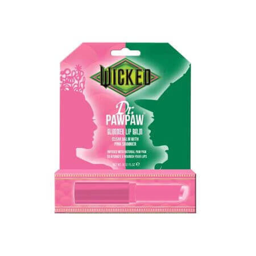Прозорий бальзам для губ Glimmer Wicked з рожевим блиском, 3 г, Dr.PawPaw: ціни та характеристики