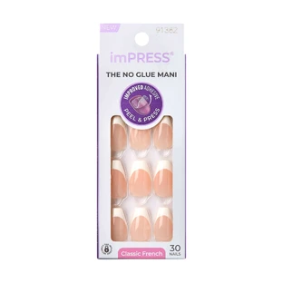 Накладні нігті imPRESS Classic French, Ideal, 1 набір, Kiss