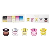 Versace Miniatures Collection Crystal Noir Eau de Toilette, 5 мл + Bright Crystal Eau de Toilette, 5 мл + Yellow Diamond Eau de Toilette, 5 мл + Bright Crystal Absolu Eau de Parfum, 5 мл + Yellow Diamond Intense Eau de Parfum, 5 мл