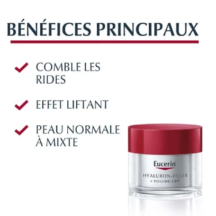 Денний крем Eucerin Hyaluron-Filler + Volume Lift Spf15 для нормальної та комбінованої шкіри 50мл