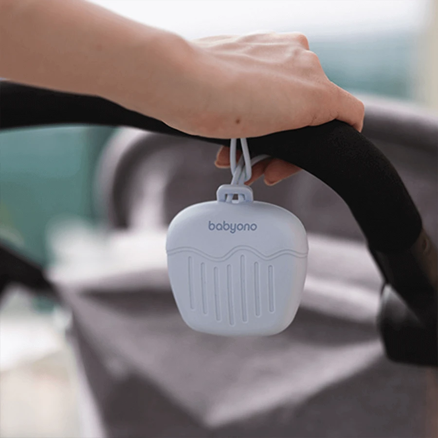 BabyOno, силіконовий тримач для пустушки, синій: ціни та характеристики