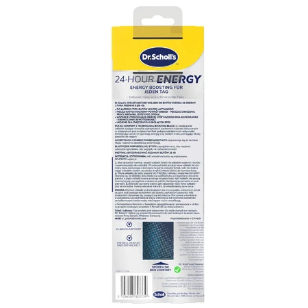 Dr. Scholl's, устілки для взуття, Energy 24H, розмір S 35-40, 2 штуки: ціни та характеристики