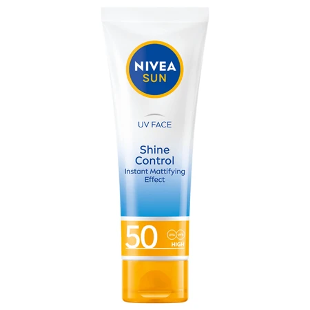 Nivea Sun UV Face Shine Control, матуючий сонцезахисний крем, SPF 50, 50 мл: ціни та характеристики