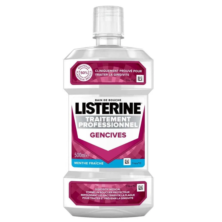 Listerine Bath Professional Gum Treatment Свіжа м'ята 500 мл: ціни та характеристики