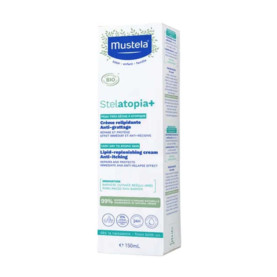 Mustela Stelatopia Relipid+ Крем проти подряпин 150 мл: ціни та характеристики