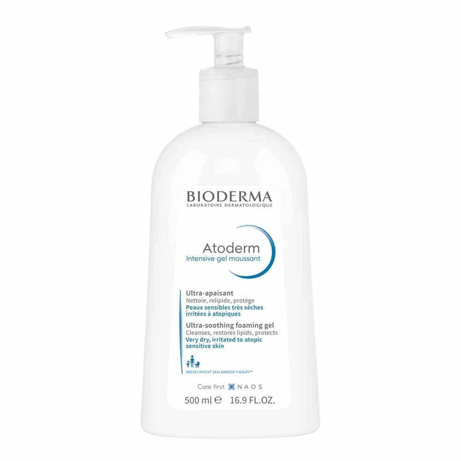 Bioderma Атодерм Очищуючий гель для обличчя та тіла з атопічною шкірою 500 мл: ціни та характеристики