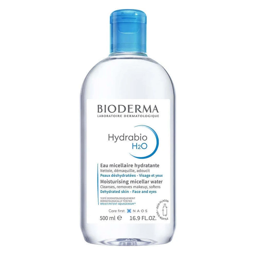 Bioderma Hydrabio Міцелярна очищуюча вода зволожуюча H2O 500мл: ціни та характеристики