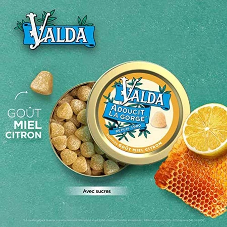 Valda Лимонно-медова жуйка 140г: ціни та характеристики